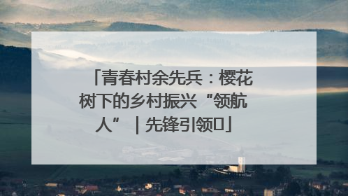 青春村余先兵：樱花树下的乡村振兴“领航人”｜先锋引领⑪