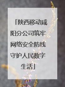 陕西移动咸阳分公司筑牢网络安全防线守护人民数字生活