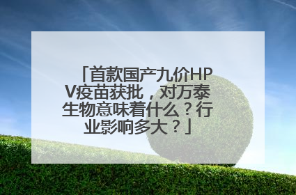 首款国产九价HPV疫苗获批，对万泰生物意味着什么？行业影响多大？