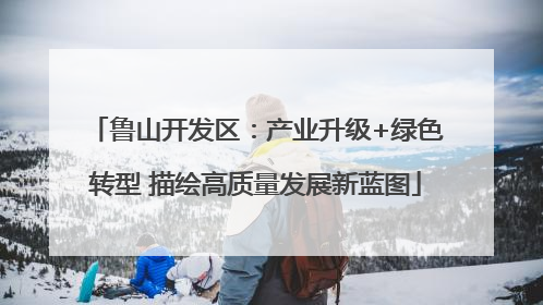 鲁山开发区：产业升级+绿色转型 描绘高质量发展新蓝图