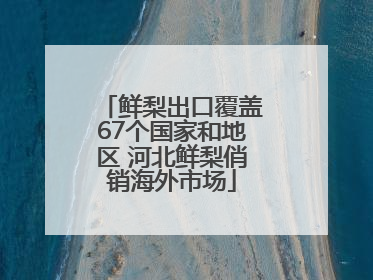 鲜梨出口覆盖67个国家和地区 河北鲜梨俏销海外市场