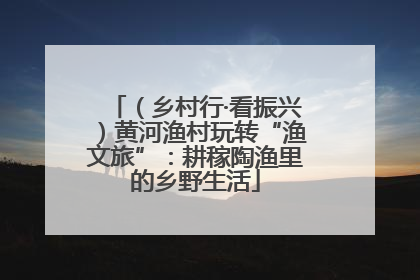 （乡村行·看振兴）黄河渔村玩转“渔文旅”：耕稼陶渔里的乡野生活