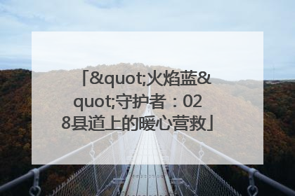 "火焰蓝"守护者：028县道上的暖心营救