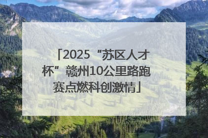 2025“苏区人才杯”赣州10公里路跑赛点燃科创激情