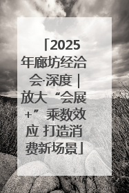 2025年廊坊经洽会·深度｜放大“会展+”乘数效应 打造消费新场景