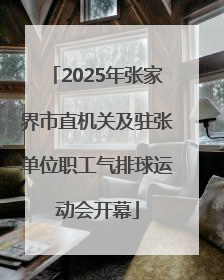 2025年张家界市直机关及驻张单位职工气排球运动会开幕