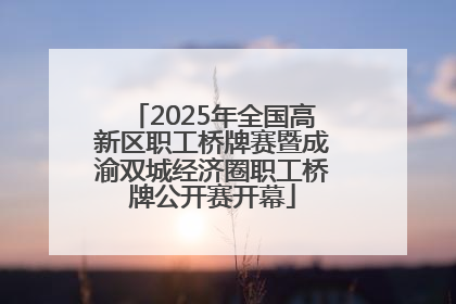 2025年全国高新区职工桥牌赛暨成渝双城经济圈职工桥牌公开赛开幕