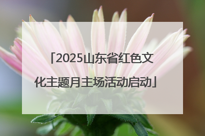 2025山东省红色文化主题月主场活动启动