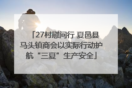 27村慰问行 夏邑县马头镇商会以实际行动护航“三夏”生产安全
