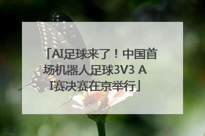 AI足球来了！中国首场机器人足球3V3 AI赛决赛在京举行